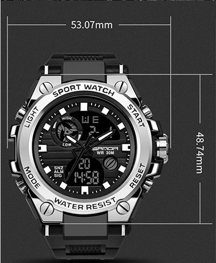 Sports Dual Display Movement Electronic Watch