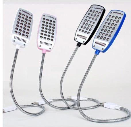 USB Small Desk Lamp, Keyboard Light, USB Reading Light, Electroplating 28 Lights